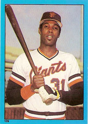 1982 Topps Baseball Stickers     109     Larry Herndon